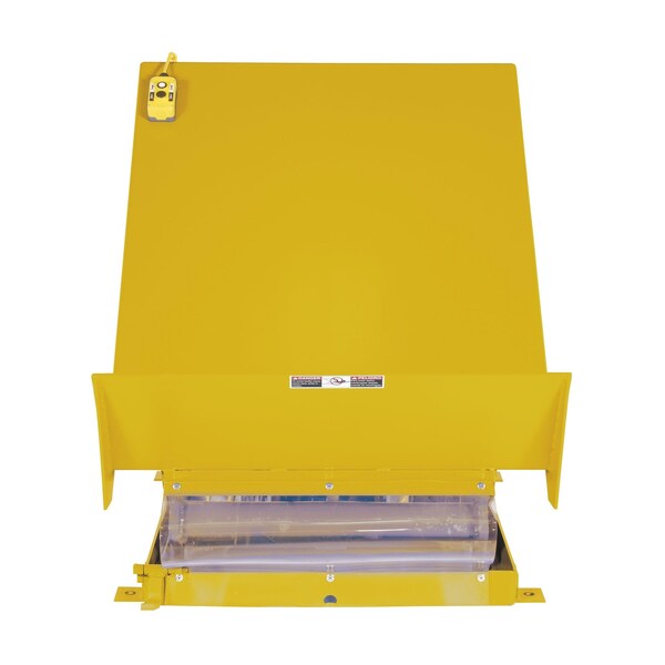 Vestil 40" X 48" Yellow Lift Table, Load Cap. 4000 lb., 230V, Overall Height: 42-1/4" UNI-4048-4-YEL-230-3 - main